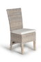 GINER Y COLOMER Lot de 2 chaises en rotin avec coussin, Gris